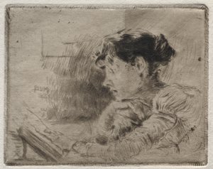 Ragazza che legge da Robert Frederick Blum
