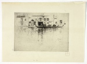 Gondole e palazzo veneziano da Robert Frederick Blum
