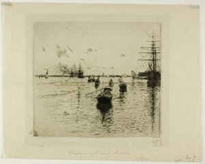 Laguna con vapori e gondole, Venezia da Robert Frederick Blum