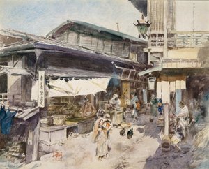 Scena di strada a Ikao, Giappone