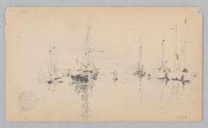 Veduta di un porto da Robert Frederick Blum