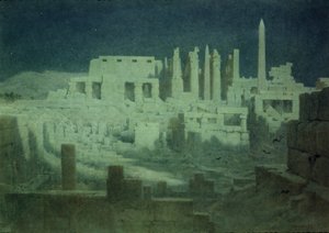 Chiaro di luna a Karnak