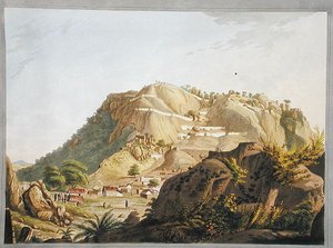 Vista sud-occidentale di Ootra-Durgum, illustrazione da 