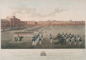 Scena della Honourable Artillery Company, City Road, Finsbury, Islington, Londra, 1829