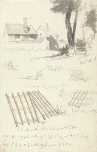 Studi di Fattorie vicino a un Cancello, Aratura e Erpici da Robert Hills