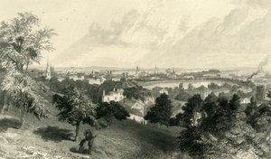 Città di Providence, da Prospect Hill, 1872 da Robert Hinshelwood