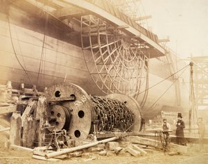 Isambard Kingdom Brunel accanto al 