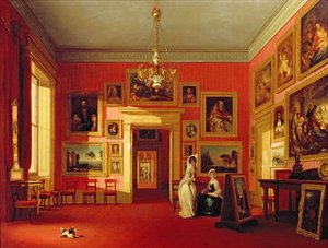 La galleria di Lord Northwick a Thirlestaine House, c.1846-47