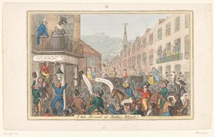 Caricatura della principessa Carolina da Robert Isaac Cruikshank (attributed to workshop of)