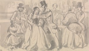 Ristoro pubblico in bassa società da Robert Isaac Cruikshank