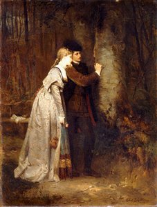 Amanti in un bosco silvano da Robert Julius Beyschlag