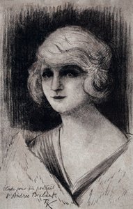 Ritratto di Andree Brabant (disegno) da Robert Kastor