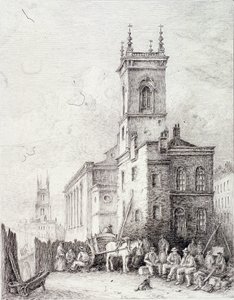 Holborn Viaduct, Londra, c. 1865 da Robert Kent Thomas