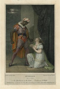 Illustrazione per Otello di Shakespeare, Atto 4 Scena 2 da Robert Kerr (after) Porter