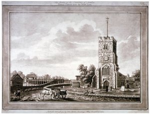 Chiesa di Santa Maria, Putney, Wandsworth, Londra da Robert Laurie