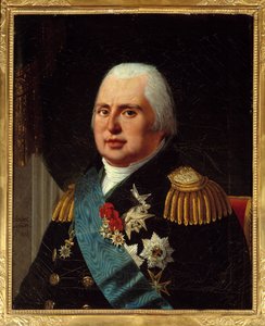 Ritratto di Luigi XVIII (1755-1824), Re di Francia, in uniforme militare con la Legion d