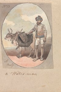 Un barcaiolo con il suo bue o toro da Robert Mabon