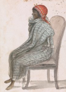 Donna Africana Seduta su una Sedia