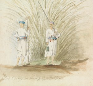 Due Coongs in uniforme appropriata da Robert Mabon