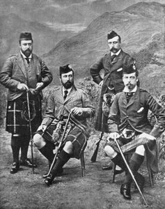 I quattro figli della regina Vittoria ad Abergeldie, 1881