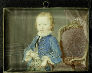 Guglielmo V (1748-1806), principe di Orange-Nassau, da bambino da Robert Mussard