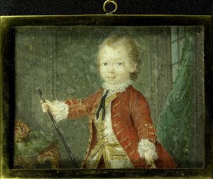 Guglielmo V (1748-1806), principe di Orange-Nassau, da bambino da Robert Mussard