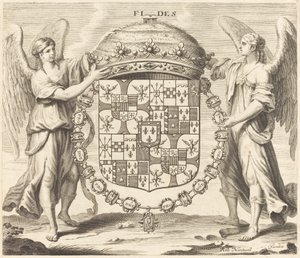 Stemma di Carlo II, Duca di Mantova da Robert Nanteuil