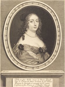 Louis-Marie, regina di Polonia da Robert Nanteuil after Justus van Verus