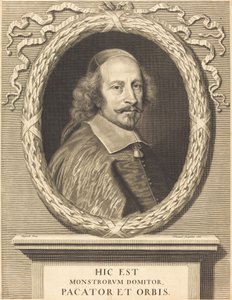 Cardinale Jules Mazarin da Robert Nanteuil after Pierre Mignard I
