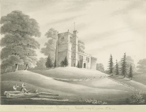 Chiesa di Arley: disegno a seppia, 1824