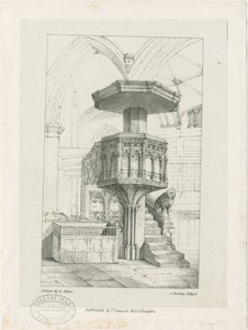 Wolverhampton - Pulpito nella Chiesa di San Pietro da Robert Noyes