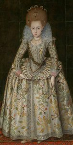 Principessa Elisabetta 1596-1662, poi Regina di Boemia da Robert Peake I