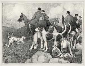 Scena di caccia da Robert Polhill Bevan