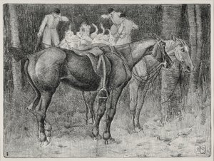 Scena di caccia da Robert Polhill Bevan