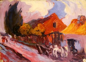 Fabbro polacco (olio su tela) da Robert Polhill Bevan