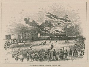 Kennington common, Londra, circa 1840 da Robert Randoll