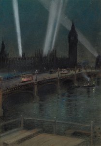 Fari di guerra sul ponte di Westminster