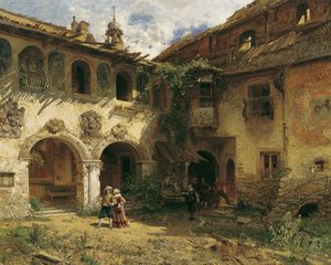 Corte della Fürstenburg a Burgeis da Robert Russ
