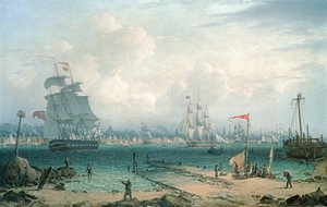 Veduta di Liverpool, dal Cheshire