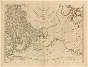 Mappa del 1775 - Le scoperte russe, dalla mappa pubblicata dall