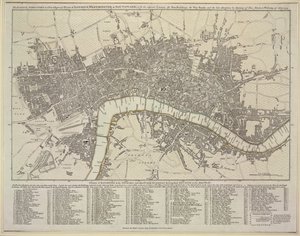 Piano di Londra, Westminster e Southwark da Robert Sayer