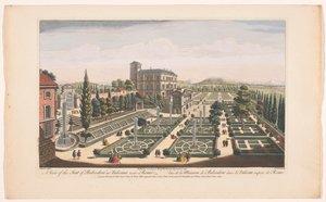 Vista dei Giardini Vaticani a Città del Vaticano da Robert Sayer