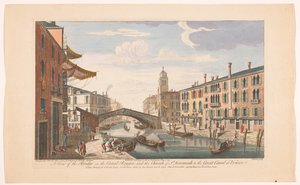 Veduta del Ponte delle Guglie sul Canale di Cannaregio a Venezia