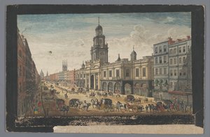 Veduta della Royal Exchange a Londra da Robert Sayer