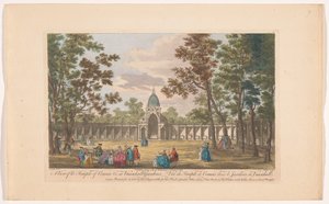 Veduta del Tempio di Comus nei Vauxhall Gardens a Londra (Ranelagh Gardens e Vauxhall Gardens)