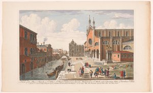 Vista della chiesa Santi Giovanni e Paolo a Venezia da Robert Sayer