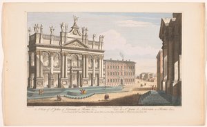 Veduta della basilica di San Giovanni in Laterano a Roma