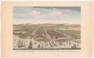 Veduta della città di Batavia da Robert Sayer