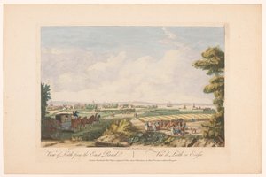 Veduta della città di Leith da Robert Sayer