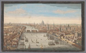 Veduta della città di Londra da Robert Sayer